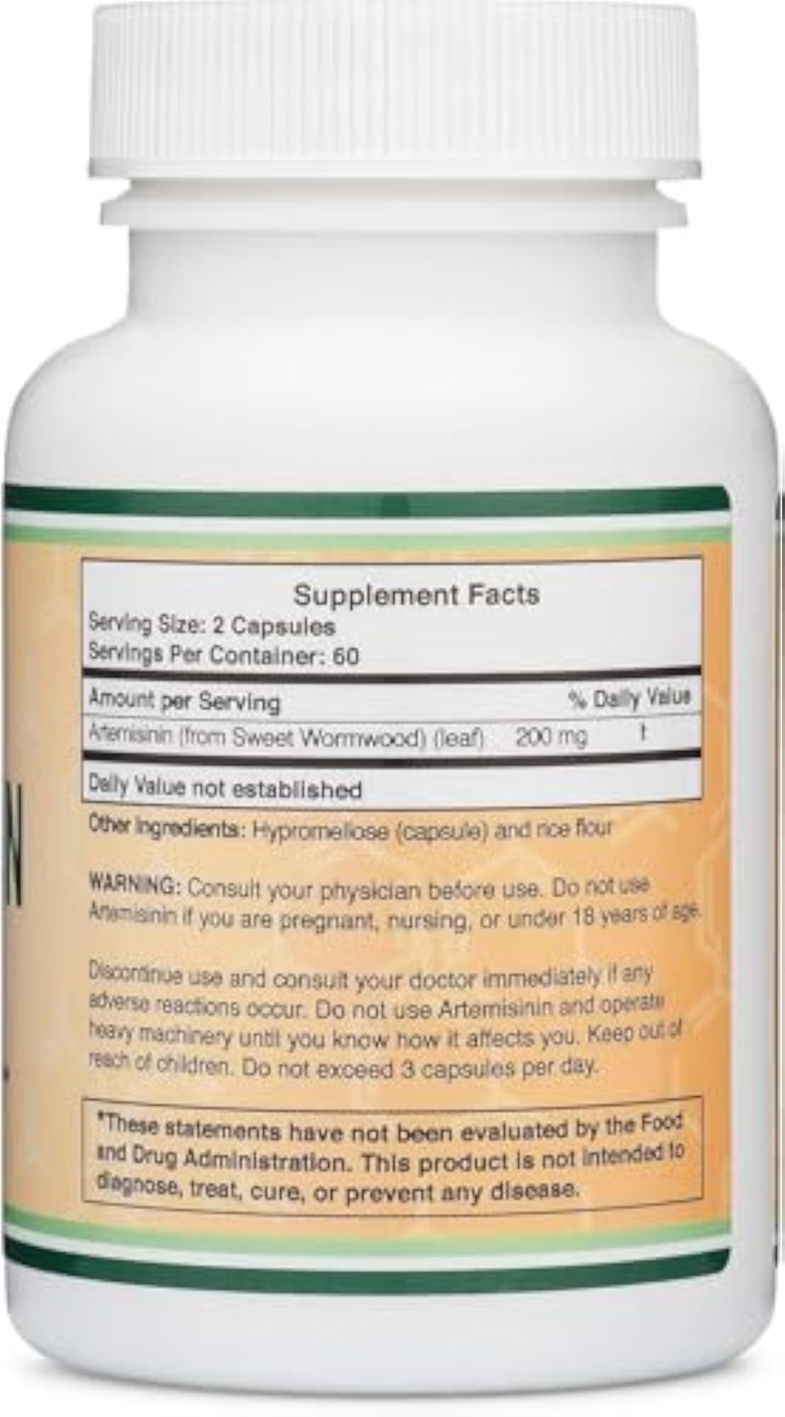 Artemisinin Cleanse Capsules, Vegan Safe Herbal Supplement