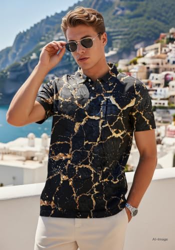 Camiseta polo para hombre, estampado de cruz y fe, manga corta, diseño gráfico cristiano integral, corte regular miniatura 5