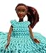 Toilet Paper Cover Doll Blue Dark Skin Retro Unique Crochet Handmade