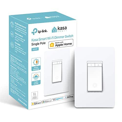 Kasa Apple HomeKit Smart Dimmer Switch KS220, Single Pole, Neutral