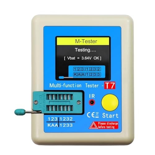 Testeur de transistor LCR-T7 pour identifier un composant inconnu et diode - 5