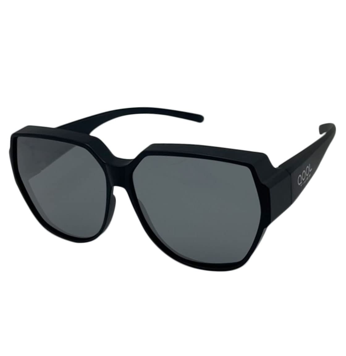 QOOL TIMES Living out your 33 HD Polarized Fit Over XL Sunglasses Large Lightweight for Women men UV Protection Round Shades for Driving Riding