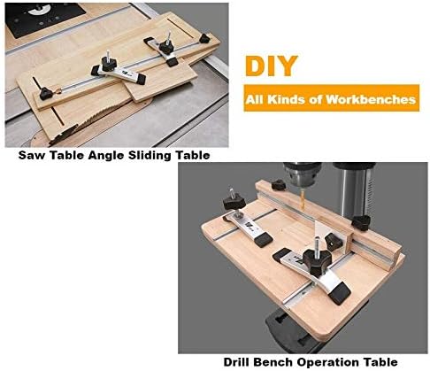 2pcs T-track T-slot Miter Track Jig T Screw Fixture Slot 19x9.5mm for Table Saw Router Table Woodworking Tool DUO ER (Color : 800mm)