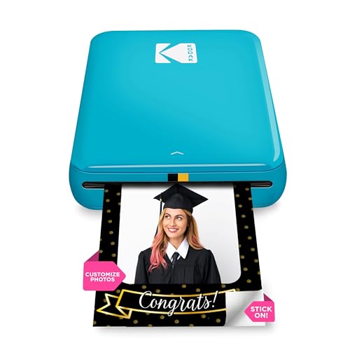 KODAK Step Instant Impressora fotográfica para smartphone – Impressora móvel sem fio portátil mini colorida – fotos adesivas Zink 5 x 7,6 cm – Bluetooth compatível com dispositivos iOS e Android –