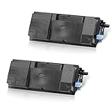 Eurotone 2x compatibile Toner compatibile per Kyocera TK-3130 (1T02LV0NL0) FS-4300DN FS-4200DN Ecosys M-3550IDN M-3560IDN • Schwarz/Black Rebuilt Tonerkartusche Premium Qualität XXL • 25000 Seiten