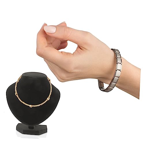 Présentoir de collier Healvian buste de présentation bijoux base robuste anti-rayure - 5