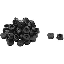 Ruilogod Rubber Canteen Furniture Cabinet Foot Leg Cover Tube Insert End Cap 52 Pcs Black id c56 b3a 757 d73 4af