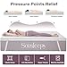 SOOSLEEPY Full Size Memory Foam Mattress Topper 3 Inch with Removable Soft Cover Ventilated Breathable Cooling Mattress Pad Portable Bed Topper for Back Pain and Pressure Relief, CertiPUR-US Certified