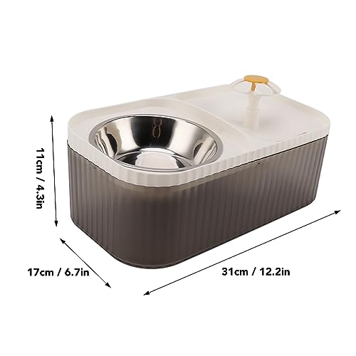 Fuente para agua y comedero para gatos y perros 2 en 1 miniatura 2