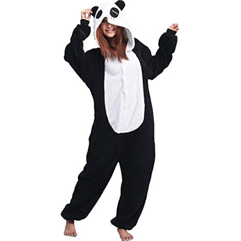 Lifeye Unisex Red Eye Panda Pajamas Adult Animal Cosplay Costume Black S Cover