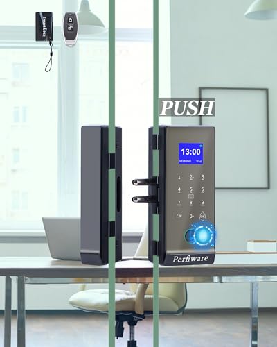 Perfiware 4in1 Biometric Glass Lock