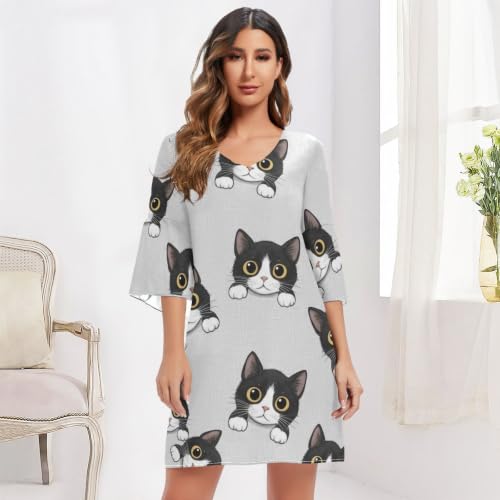 Robe de plage hawaïenne grise idéale pour vos vacances au soleil - 6