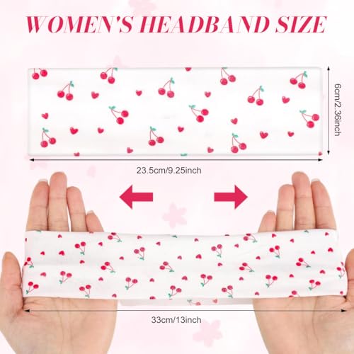 Image of MAYCREATE 8Pcs Patterned Headbands Hair Bands for Women Non-Slip Wide Bandanas for Women Soft Elastic Sport Hair Band Sets Athletic Hairbands for Workout Makeup & Daily Wear