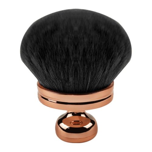 Extra Large Brush for Self Tanner and Body Makeup, Soft Synthetic Hair Brush for Foundation, Bronzer, Blusher, Self Tanning Lotion, Applicator for Face Body and Back (Black Rose Gold)