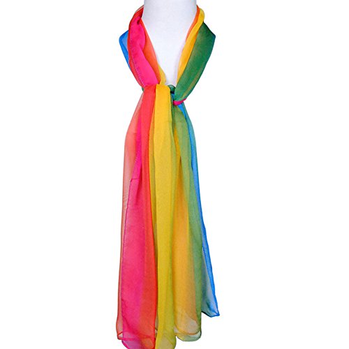 Women Soft Chiffon Lightweight Neck Scarf Head Hair Wrap4