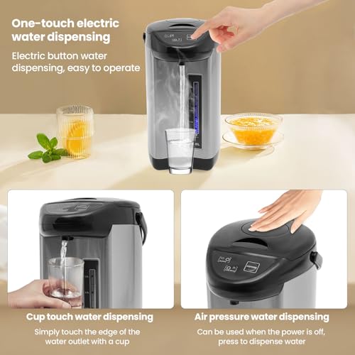 Hervidor eléctrico dispensador agua 4L con base giratoria miniatura 3