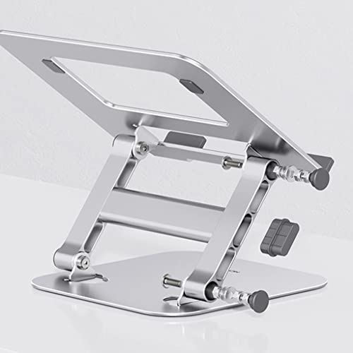 Soporte para computadora portátil para oficina elevada y organizada en el hogar 5
