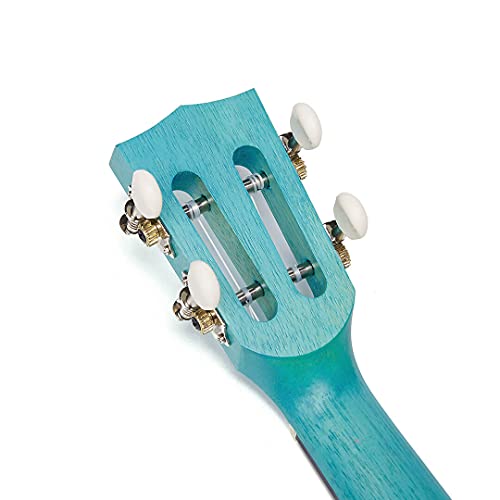 Mahalo Concert Ukulele, Blue-Aqua Blue (ML2AB) - Image 11