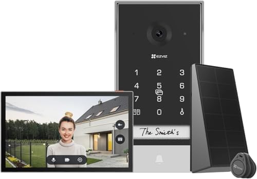 Bild 9 - EZVIZ Video-Türsprechanlage, WiFi Türklingel mit 7" Farb-Touchscreen, 1080p Nachtsicht und Zwei-Wege-Audio, Gegensprechanlage mit Fernentriegelung, Dualband-WLAN, schlankes Design, CP5