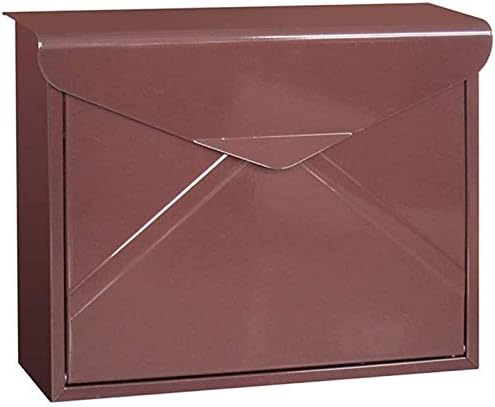 Post Box Wall Mounted Wall-Mounted Mailbox Letter Box European Newspaper Box Villa Home Outdoor Garden Simple Post Box 1107 (Color : Red)