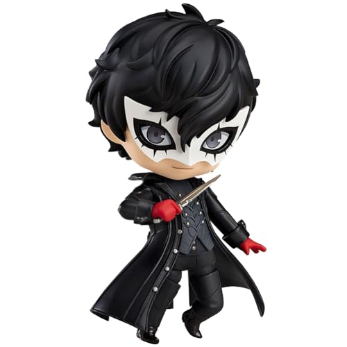 Jilijia Anime Amamiya Ren Figure Statue, Kurusu Akira Q Ver Action Figure Character Model PVC Cute Clay Man Desktop Decoration Collectible Gifts 10CM