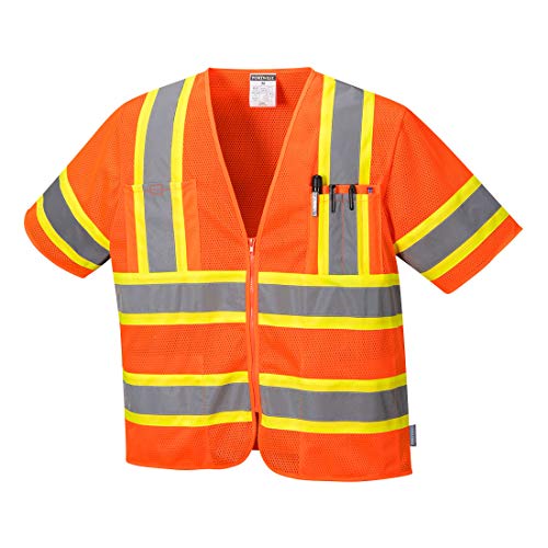 Image of Portwest US383 Augusta Hi-Vis Contrast Mesh Executive Vest Short Sleeve