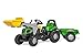 Rolly Toys rollyKid Deutz-Fahr 5115 G TB Trettraktor mit Anhänger (für Kinder von 2,5 bis 5 Jahren, Heckkupplung) 023196
