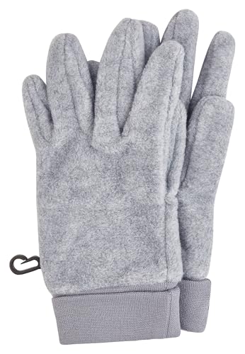 Sterntaler Fingerhandschuh Microfleece mit elastischen Bündchen – Warme Kinder Handschuhe – Unisex Winterhandschuhe für Jungen & Mädchen - Accessoire für kühlere Tage – silber melange, Größe 4