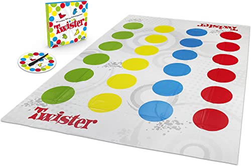 Hasbro Gaming Gaming Twister Spiel, Partyspiel für Familien und Kinder, Twister Spiel ab 6 Jahren, klassisches Spiel für drinnen und draußen - Image 3
