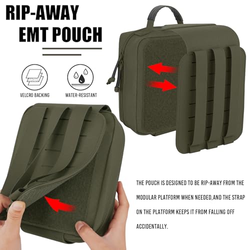 Trousse de premiers secours pour traumatismes IFAK extérieure verte - 4