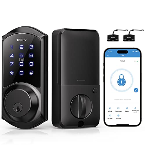 TEEHO TE006 Smart Lock Keyless Entry Door Lock with Keypads Electronic Deadbolt Easy