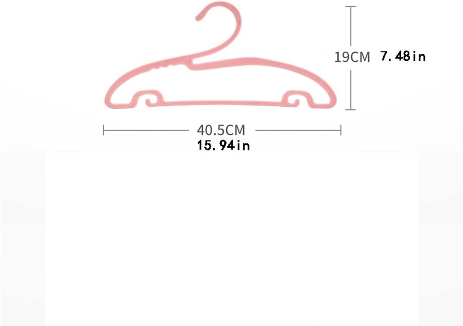 Clothes Hangers 20pcs Hanger for Household Drying Clothes Wide Shoulder Non-Slip Plastic Hanger Wooden Coat Hangers/Metal Hanger/Plastic Hanger Racks (Color : C, Size : 20pcs)