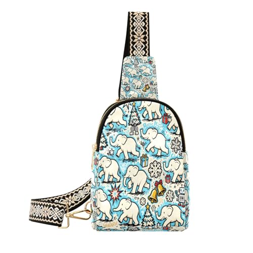 Éléphant blanc bleu noir pour rompre la monotonie de Noël