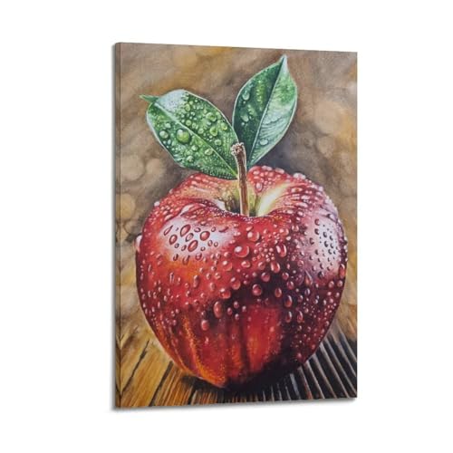 Toile réaliste de pomme rosée JIDUHON pour sublimer un petit mur vide