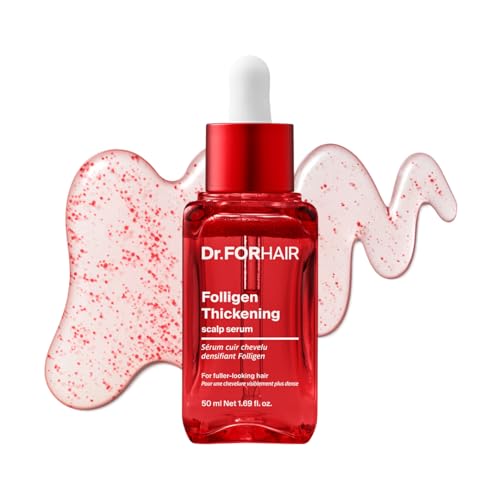 Dr.FORHAIR Folligen Thickening Scalp Serum 1.7 oz | Biotin Density Serum for Thicker Fuller-Looking Hair | Peptide Scalp Treatment | Korean Haircare