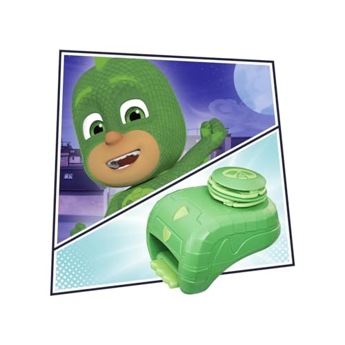 PJ Masks F21455X1 Héros Gauntlet Costume Préscolaire et Jouet d'habillage avec Bouclier Gekko Tournant pour les Enfants de 3 Ans et Plus