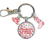 Nashville Souvenirs Keychain Nashville City Gifts Travel Lover Gift for Women Men Nashville Themed Trip Gifts Travel Keyring for Holiday Trip Vacation Travellers Gift Birthday Christmas Jewelry