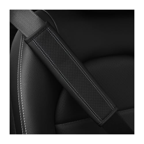 Image of Osilly Car Seat Belt Pads, 2 Pack Fiber Leather Seatbelt Shoulder Strap Covers, More Comfort Driving & Protect Your Neck, Universal Safety Strap Cover for Auto SUV Truck Airplane Backpack (Black /Gray)
