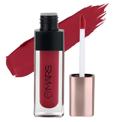 Image of MARS Popstar Non-Drying Liquid Mousse Lipstick for Women with Matte Finish | Lightweight and Non-Sticky Formula | Up to 12 Hour Long Lasting | Transferproof & Waterproof (6.0ml) (07-Dancing Diva)