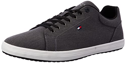 Tommy Hilfiger Harmion 2D Long Lace, Zapatillas Hombre, Black, 41 EU