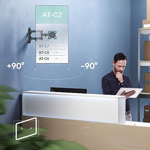 Onkron Tv Monitor Wall Mount - Monitor Mount For 10-35 Inch Screens Up To 55 Lbs - Rv Tv Mount 75X75 100X100 Vesa Wall Mount - Fixed Tv Wall Mount - Computer Monitor Wall Mount, Black Tv Wall Mounts #TOP3