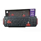 5+ Teclado 5 Gamer Start 2.0 - Preto/Vermelho,
