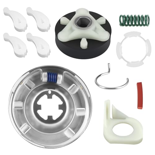 [2026 UPGRADED] 285785 Washer Clutch Kit & 285753A Motor Coupling & 4pcs 80040 Agitator Dogs for Kenmore Whirlpool Washer by Techecook - Replace 285331 285380 3351342 3946794 3946847 3951311 AP3094537