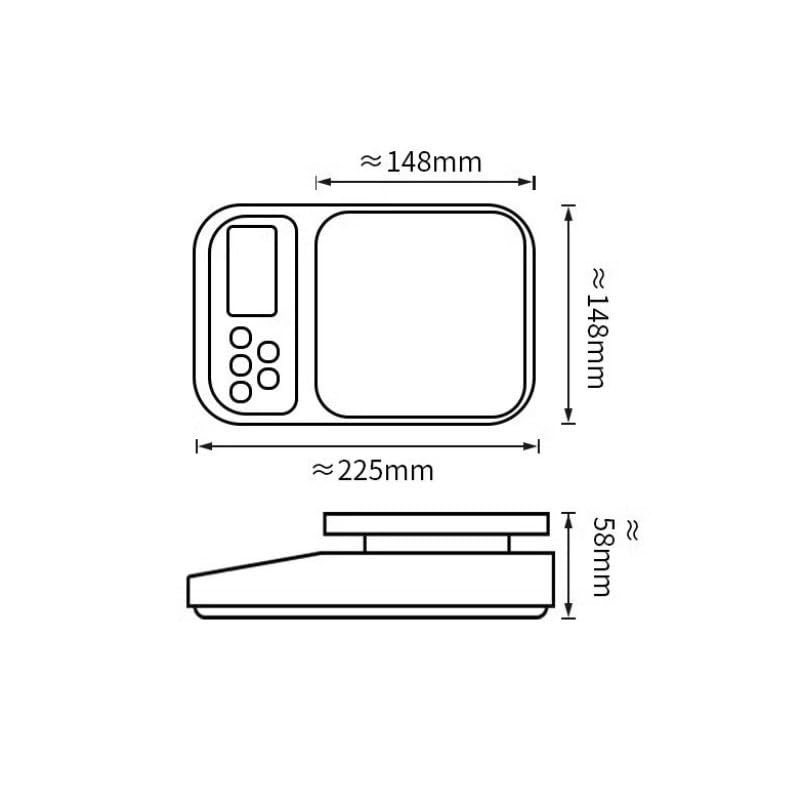 Waterproof Electronic Scale Kitchen ABS Portable Multi-Functional image 5