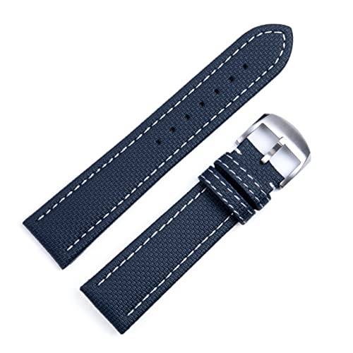 Bracelet cuir souple 22mm à carreaux compatible Breitling Avenger