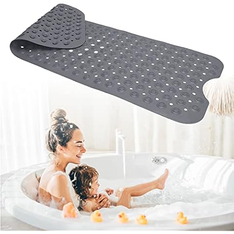 Xastomes Badewannenmatte rutschfest, 100 x 40cm Antirutschmatte Badewanne Cover