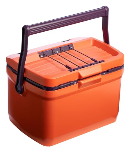 Image of Stanley Adventure Outdoor Cooler 16 qt | Heavy Duty Outdoor Camping Cooler with Easy Carry Top Handle | 36 Hour Cooling Ice Chest for 21 Cans| BPA-Free | Tigerlily Plum