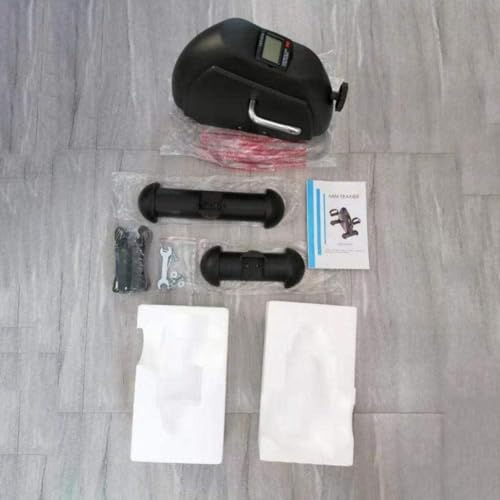 Mini Hometrainer Pedaaltrainer Draagbare Thuisbeenarm Cyclus Bureau Thuiszitplaats Gympedaal met LCD-display en verstelbare weerstandsknop voor Gym Fitness Cardiotraining - Afbeelding 8