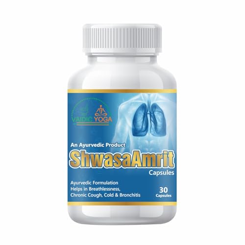 Vaidic Yoga Shwasa Amrit Vegan Breathing Support 30 Capsules