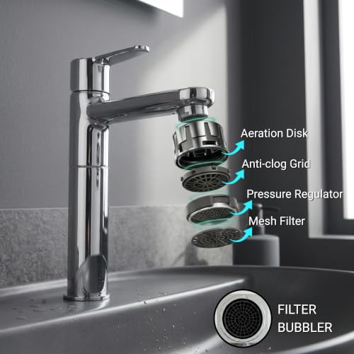 Image of GLOXY Premium Brass 30CM (12INCH) High Neck Chrome Finished Long Pillar Tap with Lotus Lever Combo Pack of 3 - Deck Mount Long Neck Faucet for Wash Basin & Kitchen Sinks - 10 Years Warranty